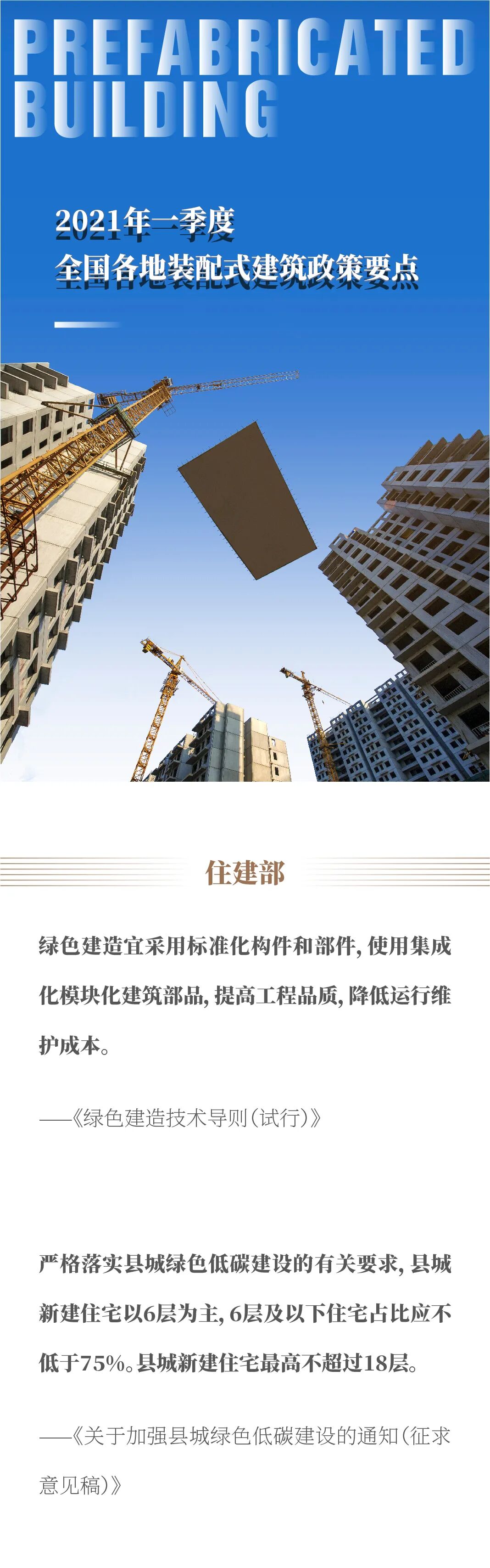 【政策】2021年一季度全国各地装配式建筑政策要点